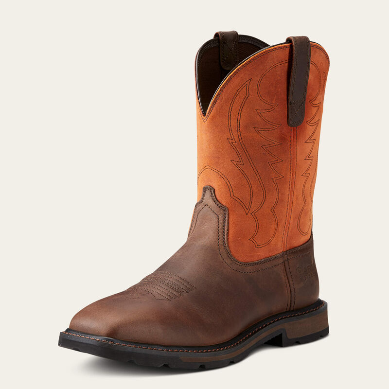 ARIAT - Groundbreaker Wide Square Toe Steel Toe Work - Becker Safety and Supply