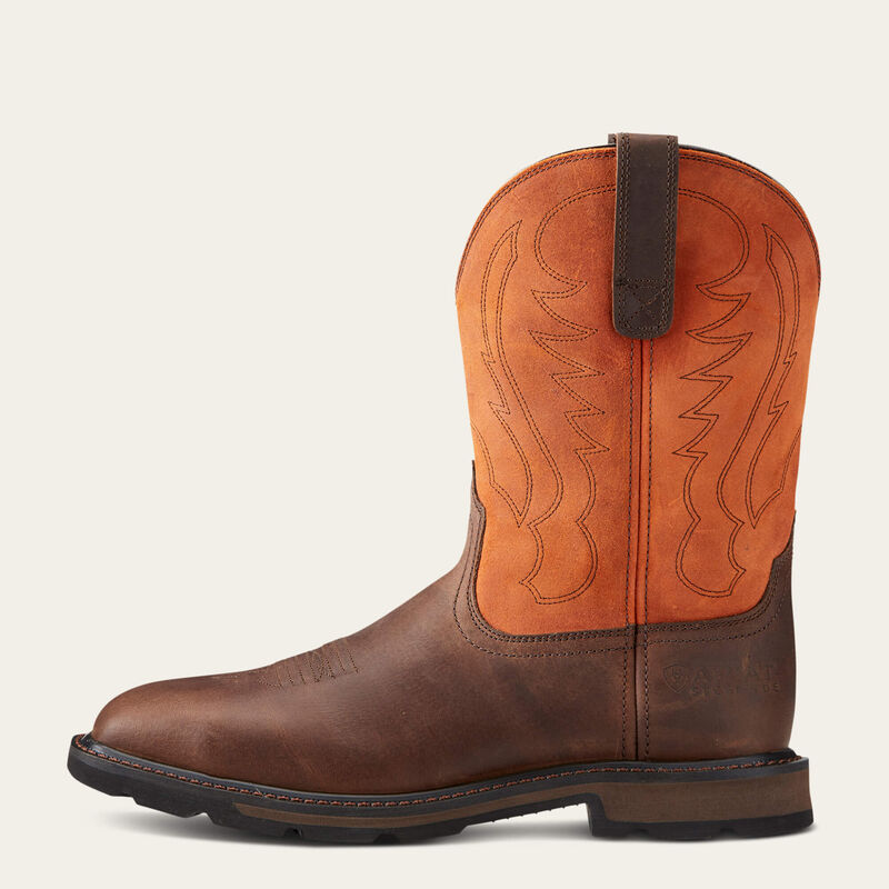 ARIAT - Groundbreaker Wide Square Toe Steel Toe Work - Becker Safety and Supply