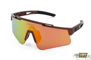 HAVOC- DIABLO ANSI Z87.1+, INCLUDES Clear lens (ANSI z87.1+)- Blank prescription insert - Hard case,RED Becker Safety and Supply