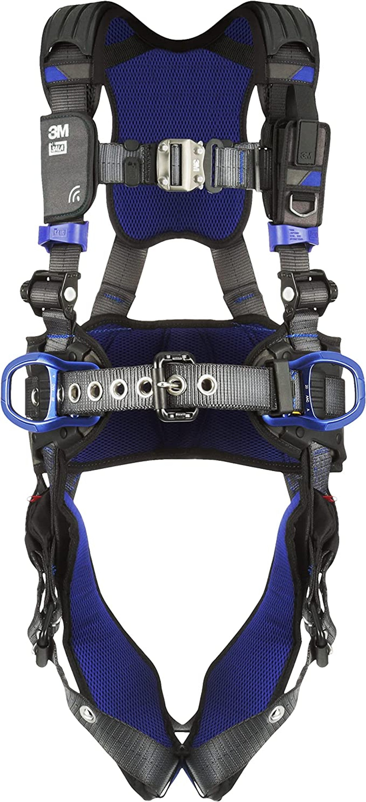3M DBI-SALA ExoFit X300 Comfort Construction Positioning Safety Harness with belt - Back/Hip D-Rings - QuickConnect Leg and Chest-XL