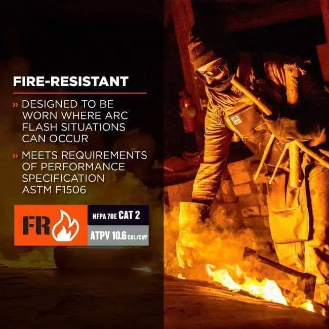 ERGODYNE - N-Ferno 6828 FR Balaclava Face Mask Modacrylic Blend FR Fleece - Becker Safety and Supply