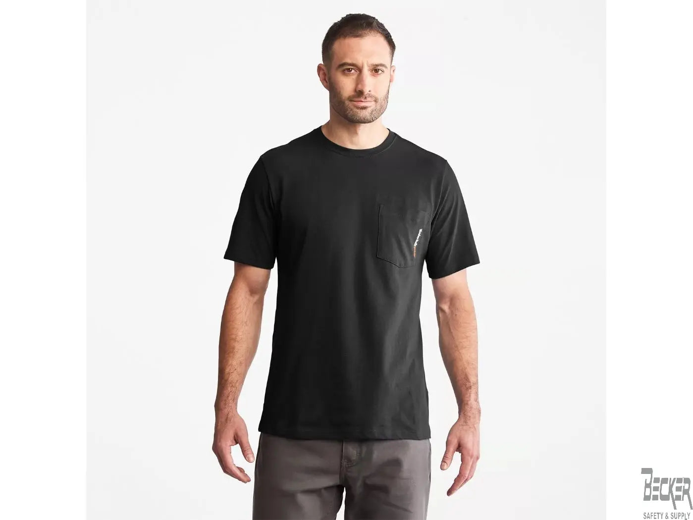 TIMBERLAND PRO - Base Plate Short Sleeve T-Shirt, Burnt Olive - Becker Safety and Supply